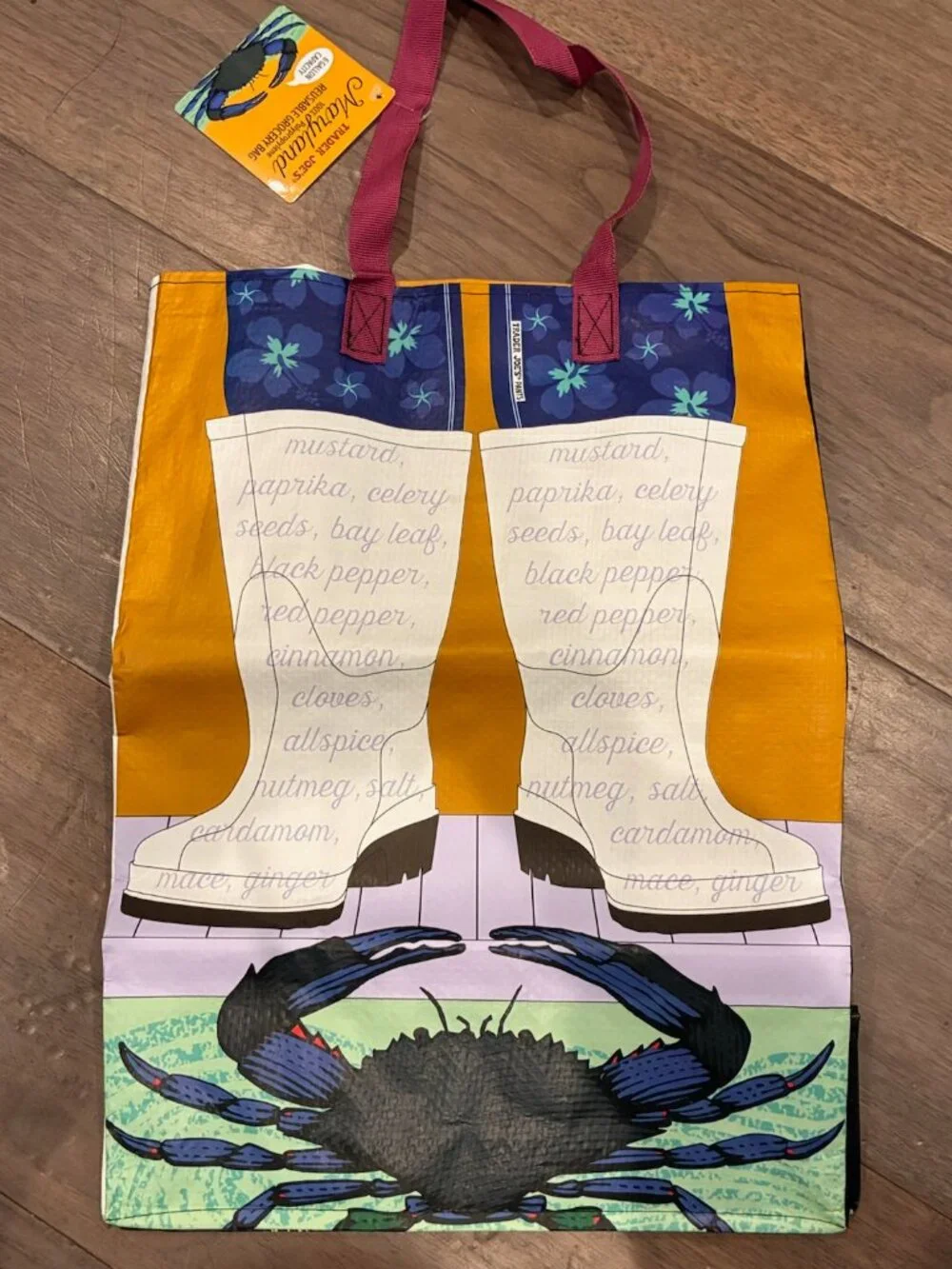 NWT Trader Joe's State Grocery Collectible Regional Rare Design -Maryland